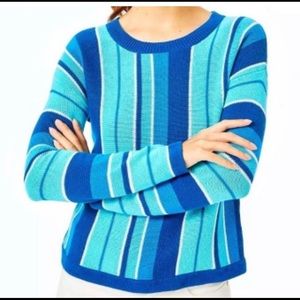 Lilly Pulitzer | Daryn Striped Sweater | Bikini Blue | XXS